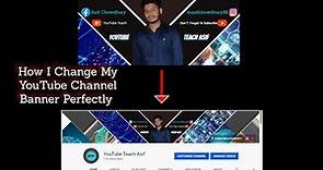 How I Change My YouTube Channel Banner With Perfect Size 2048 x 1152