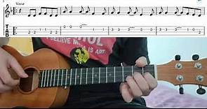 Mad World (Gary Jules) - Easy Beginner Ukulele Tabs With Playthrough Tutorial Lesson