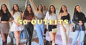 50 OUTFITS for when you have 'nothing' to wear || trendy outfits for EVERY aesthetic & season ♡