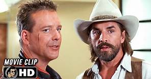 HARLEY DAVIDSON AND THE MARLBORO MAN Clip - "Building Fall" (1991) Don Johnson + Mickey Rourke