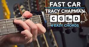 Tracy Chapman 'Fast Car' - Simple Chords Only Guitar Tutorial