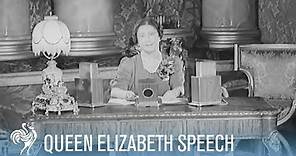 Queen Elizabeth Speaks to The Nation as World War II Begins | War Archives