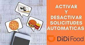 Didi Repartidor 🛵 | Como activar y desactivar las solicitudes automáticas