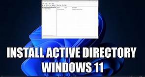 How to install Active Directory Users and Computers on Windows 11