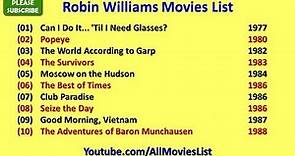 Robin Williams Movies List