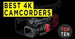 Top Ten Best Professional 4K Camcorders