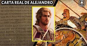 Carta de Alejandro Magno a Darío, rey de Persia // Fuente primaria Antigua Grecia