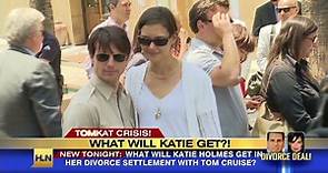 What will Katie Holmes get in divorce?