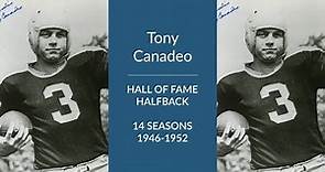 Tony Canadeo: Hall of Fame Football Halfback and Quarterback