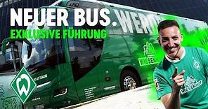 Neuer SV Werder Bremen Mannschaftsbus - Exklusive Führung mit Kevin Möhwald