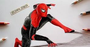 Como Dibujo a SPIDER-MAN FAR FROM HOME | SPIDERMAN LEJOS DE CASA | Drawing Spider-Man New Suit