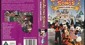 Sing Along Songs - Disneyland Fun (1992, UK VHS)