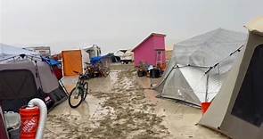 Videos show Burning Man festival after heavy rain