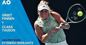 Greet Minnen v Clara Tauson Extended Highlights | Australian Open 2024 First Round
