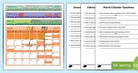 Calendar 2024 Worksheets
