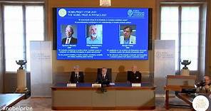 Announcement of the 2021 Nobel Prize in Physics