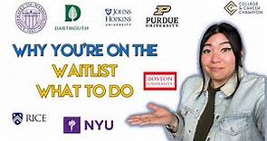 Why you are on the WAITLIST | what to do about it | University waitlist data 2023 Dartmouth, Purdue
