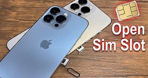 How To Remove Sim Card From iPhone 13 Pro Max - How To Open iPhone Sim Card Slot
