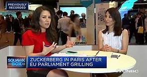 Zuckerberg meets with France's Macron in Paris | Squawk Box Europe