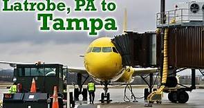 Full Flight: Spirit Airlines A319 Latrobe, PA to Tampa (LBE-TPA)