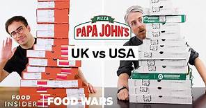 US vs UK Papa John’s | Food Wars
