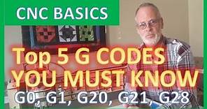 TOP FIVE ** MUST KNOW ** G Codes You Will Use For & How To Use Them on your cnc, Router Laser, gcode