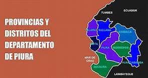 Provincias y Distritos del Departamento de Piura - PERÚ