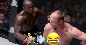 Why Are You Running?! 😂 Melvin Manhoef vs. Brock Larson Was MADNESS