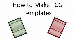 How to make a Trading Card Template