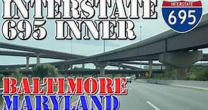 I-695 Inner - Baltimore Beltway - FULL Loop ALL Exits - Baltimore - Maryland - 4K Highway Drive