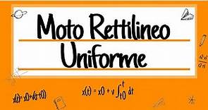 LEGGE ORARIA e GRAFICO del MOTO RETTILINEO UNIFORME FISICA