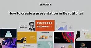 How to create a presentation in Beautiful.ai