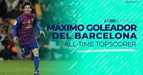 Messi: 7 años como máximo goleador del FC Barcelona