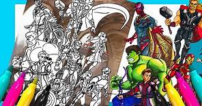 The Avengers Age of Ultron Cover Coloring page