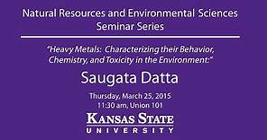Heavy Metals in the Environment - NRES Seminar Series