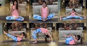 Shilpa Shetty Yogasan Video For Weight Loss in Lockdown | Yoga For Beginners