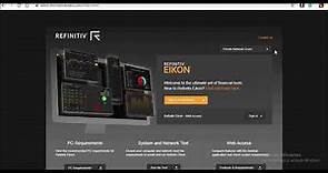EIKON- Thomson Reuters Database Part 1