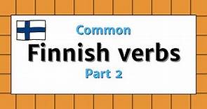 Learn Finnish verbs | Part 2 | with Finnish example sentences