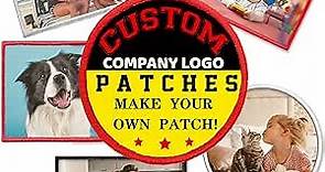 Custom Patches Personalized Name Patch for Jackets Add Your Photo/Logo/Text Embroidered Edge Printing Fabric-Round 3.1"-2PCS