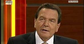 Gerhard Schröder (2005) Elefantenrunde "suboptimal"