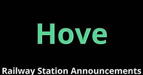 Hove Railway Station Announcements