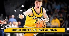 Iowa vs. Oklahoma | Highlights | Big Ten Men's Basketball | Nov. 23, 2023