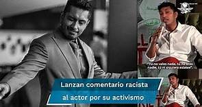 "Prieto arrogante" le dice una a mujer a Tenoch Huerta; el actor se defiende