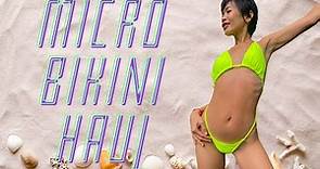 Micro Bikini Try On Haul! ASIAN MODEL! FAN VOTE for EXTREME NANO BIKINI!