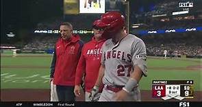 MLB | Mike Trout Injures Wrist, Gets Removed From Game