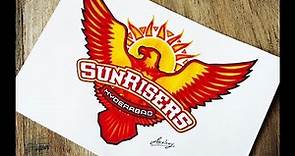 How To Draw Sunrisers Hyderabad Logo | SRH | IPL