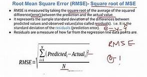 Root Mean Squared Error (RMSE)