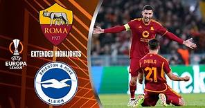 Roma vs. Brighton & Hove Albion: Extended Highlights | UEL Round of 16 1st Leg | CBS Sports Golazo