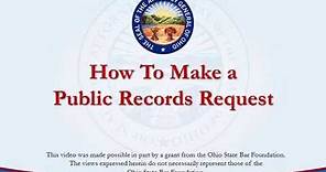 How to Make a Public Records Request