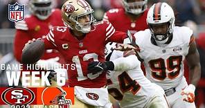 San Francisco 49ers vs. Cleveland Browns | 2023 Week 6 Game Highlights
